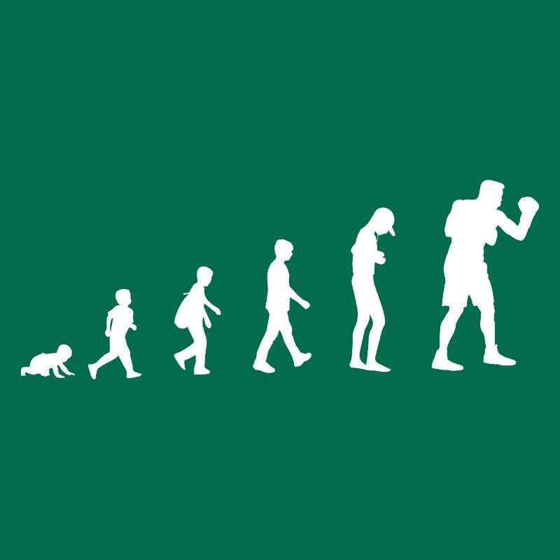 Evolution from baby to boxer