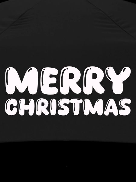 Cuddly Merry Christmas lettering