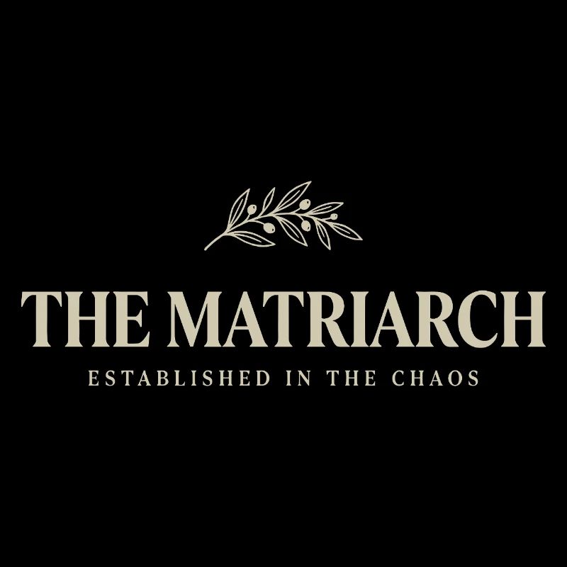 Matriarch Logo Botanischer Stil