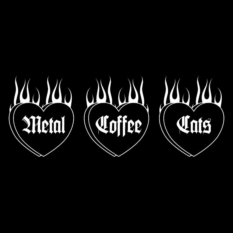 Metal, Coffee, Cats | Hearts on fire