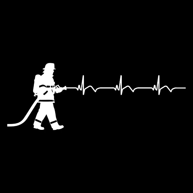 Firefighter Fire Brigade ECG Heartbeat