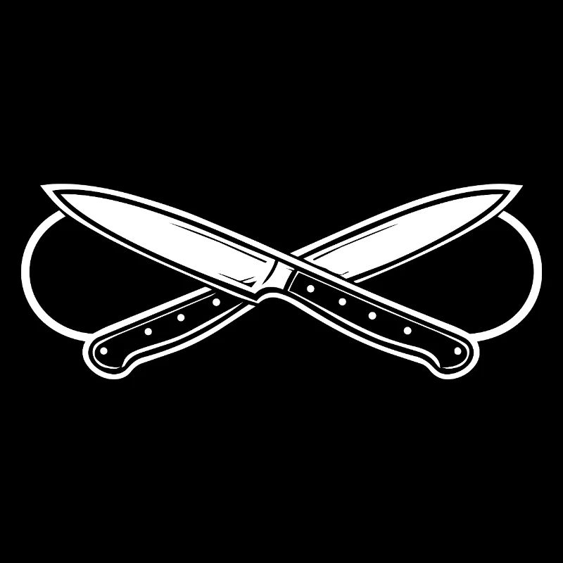 Couteau de chef à l’infini – Symbole de cuisine