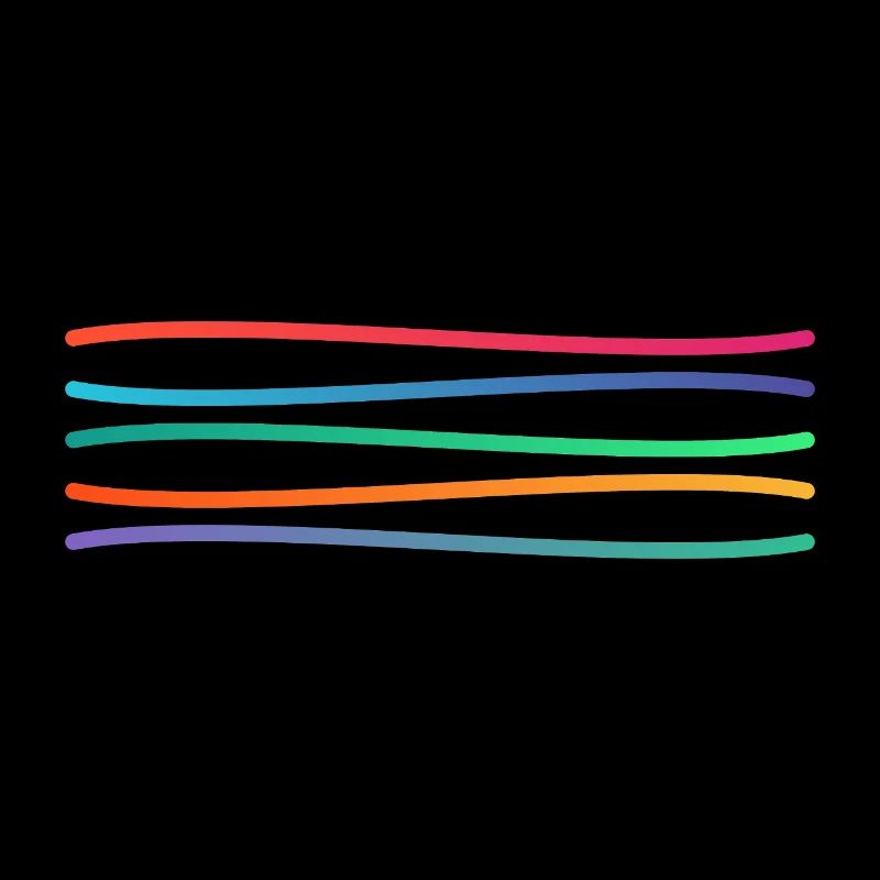 Regenbogen Linienkunst