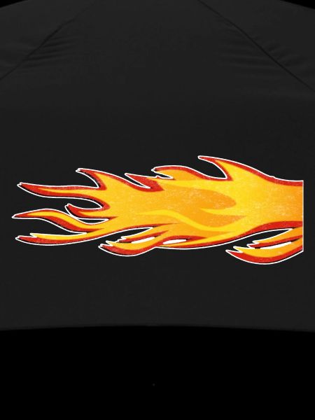 Flame Burning Tail Exhaust