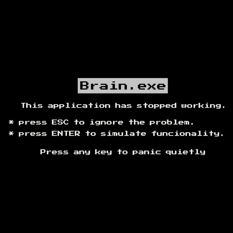 Brain.exe – Chemise drôle d’erreur d’ordinateur