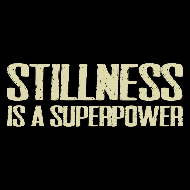 stillness is a superpower