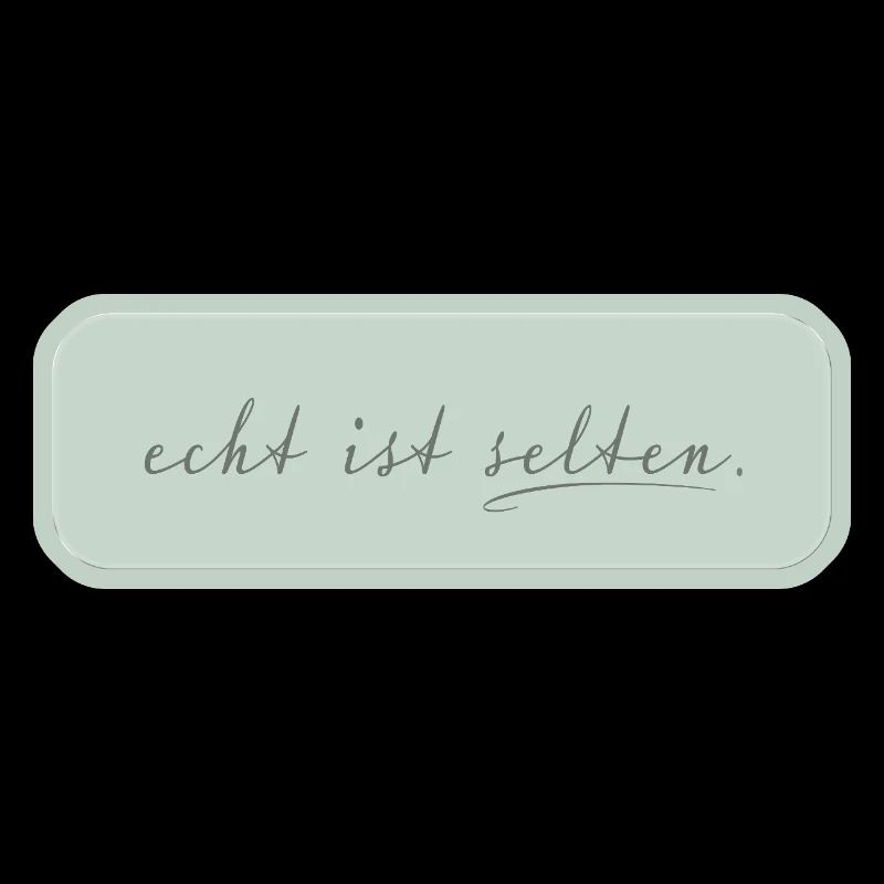 real is rare – minimalist typography