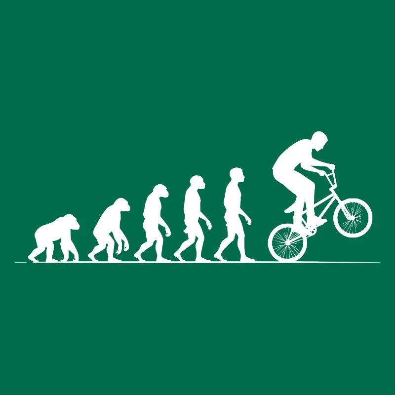 Evolution BMX Bicycle T-Shirt Motif