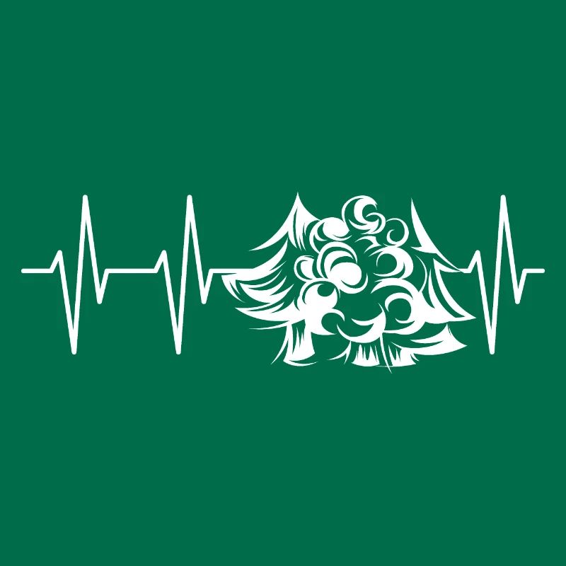 forest, heartbeat, trees, tree, forests, pulse, nature, icon