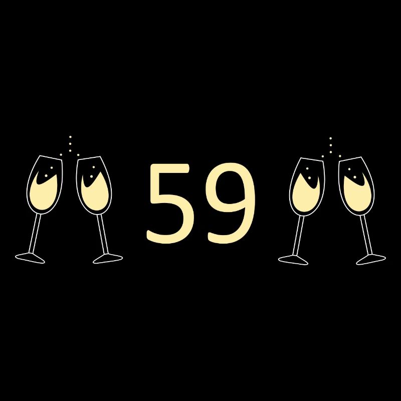 59e anniversaire 59 ans Jubilé 59 Numéro 59