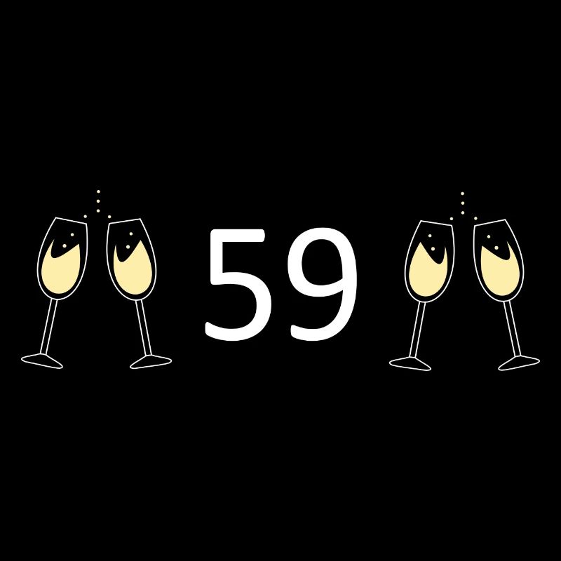 59e anniversaire 59 ans Jubilé 59 Numéro 59