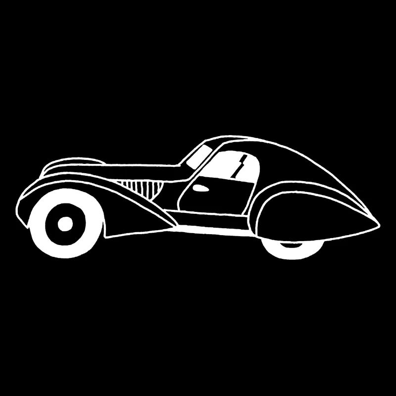 Automobile blanche et goutte d'eau
