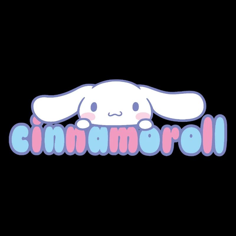 Cinnamoroll Peeks Over Lettering