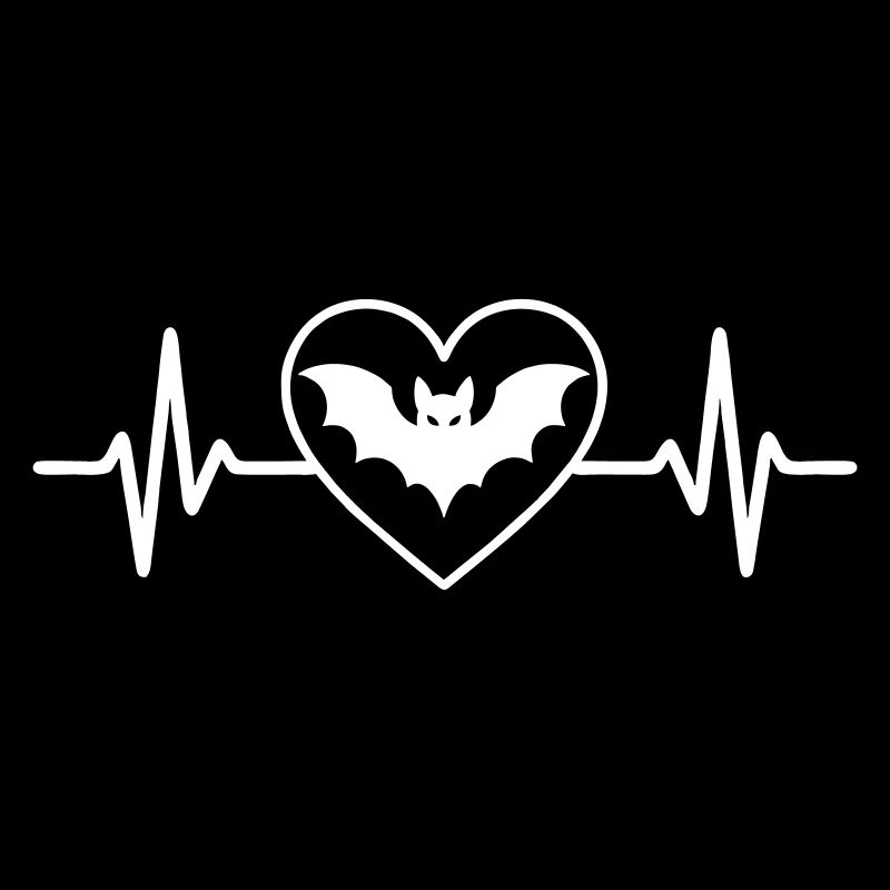 Fledermaus Halloween Herz