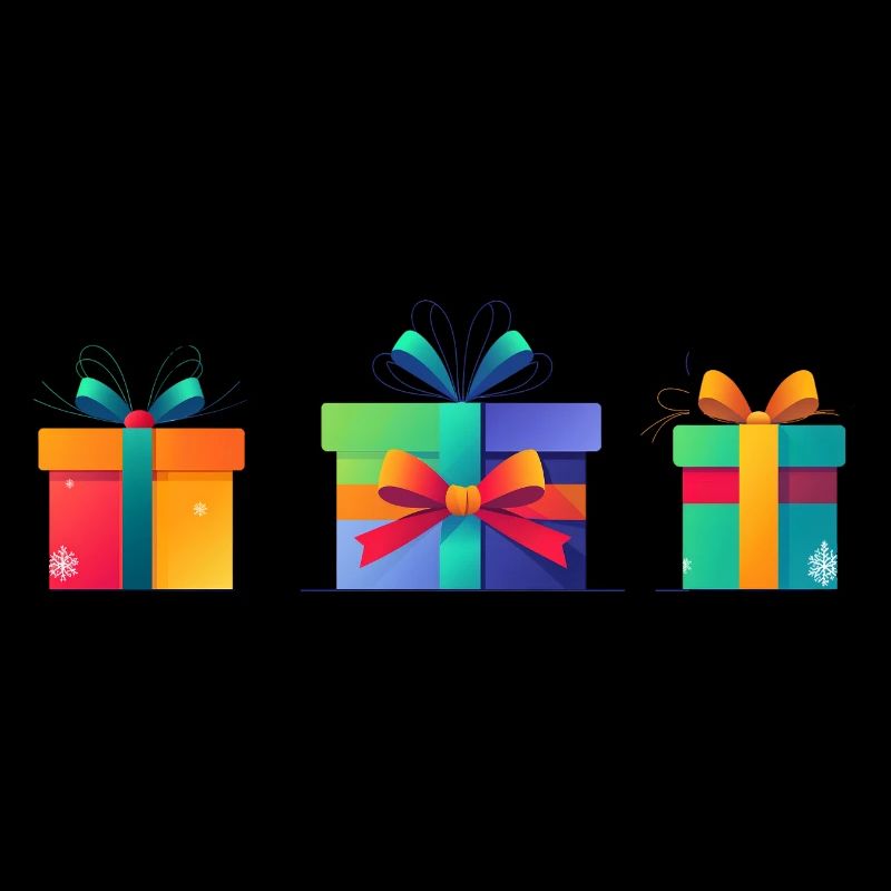 Rainbow Gift Boxes Trio