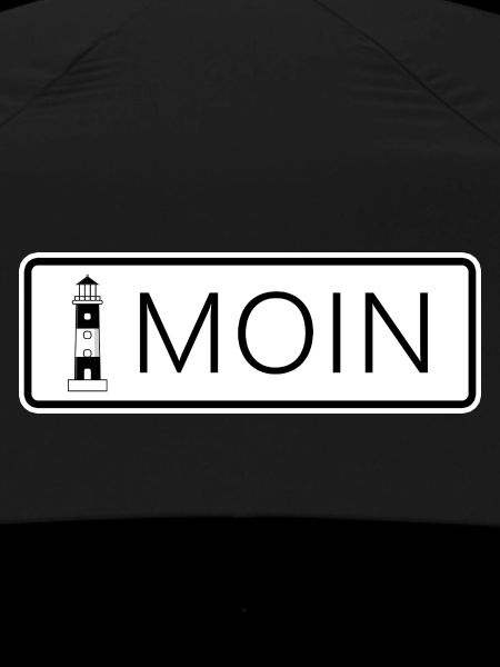 Sticker: Lighthouse with lettering Moin