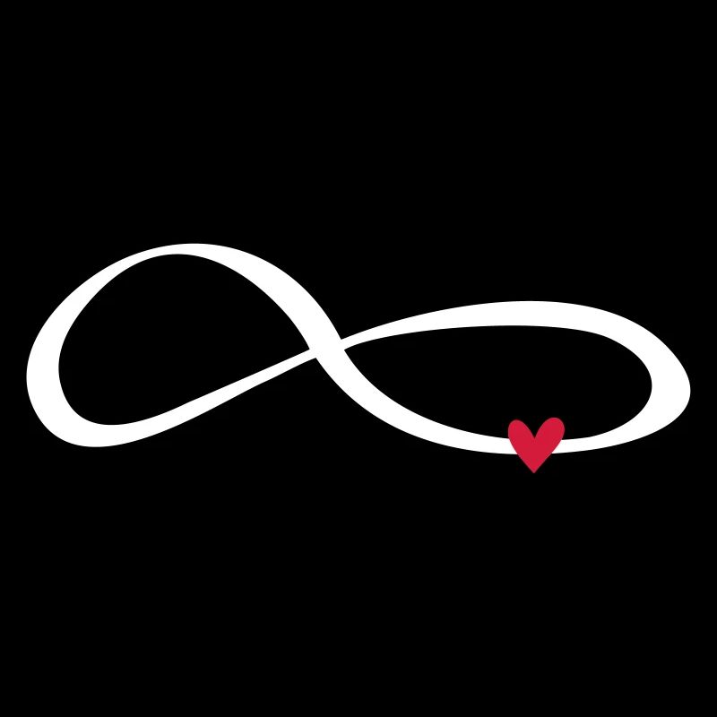 Herz Unendlichkeit unendlich Symbol Geschenk Lieb