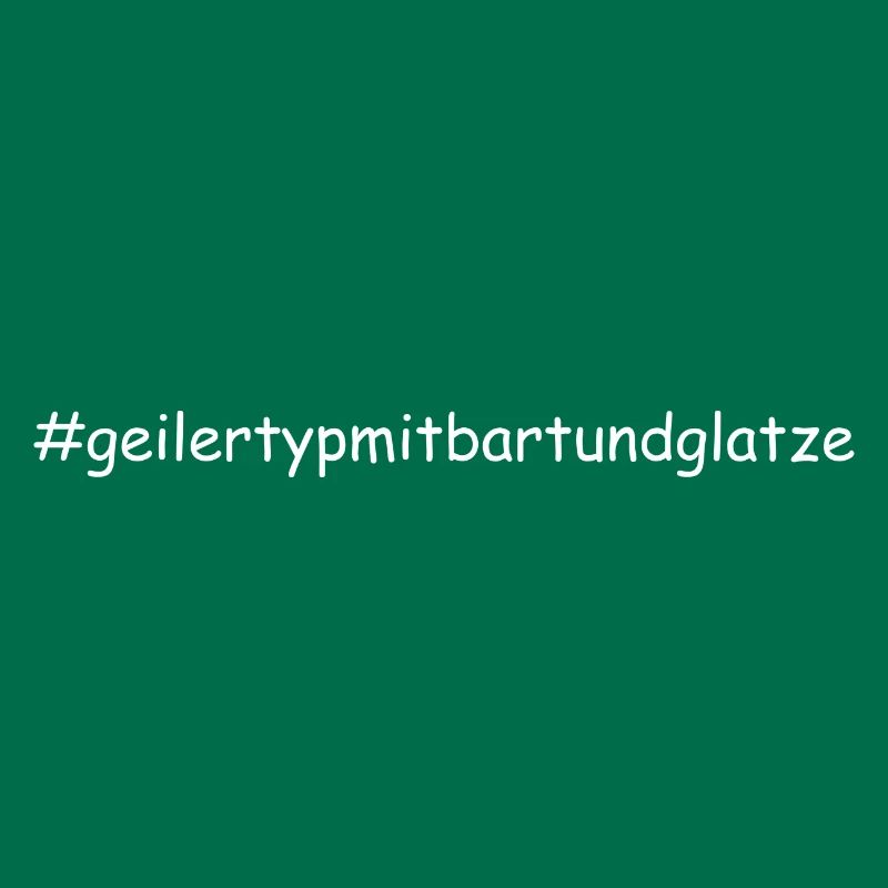 Geiler Typ Mit Bart & Glatze Glatzkopf Bartträger