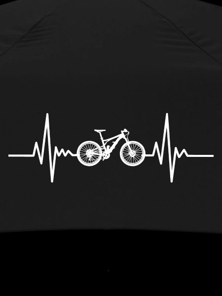 Heartbeat Bicycle Silhouette