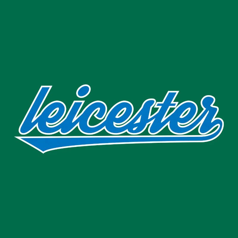Leicester Blue Script Design