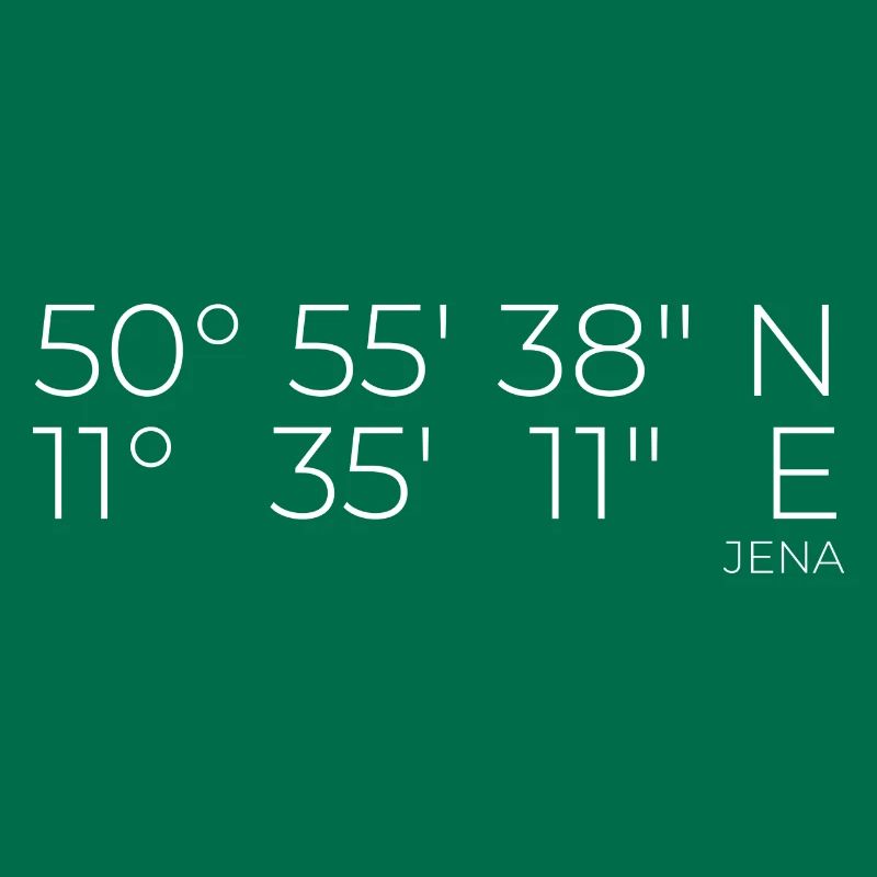 Coordinates Jena, Thuringia