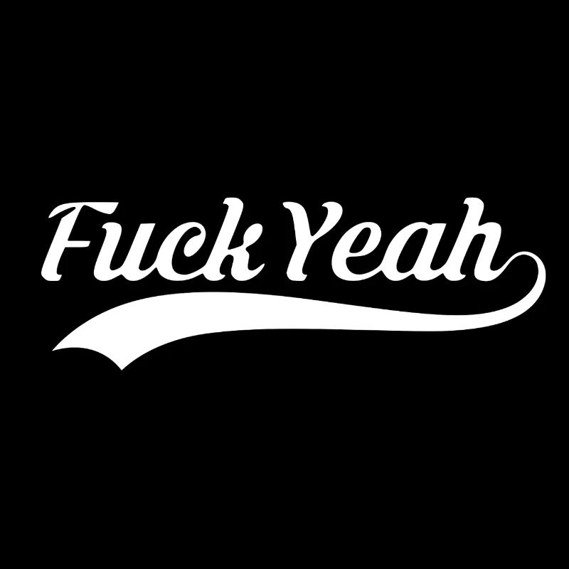 Verdammt ja, Vintage-Skript-Logo