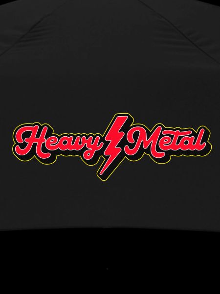 Heavy Metal Lightning Bolt Script-Logo