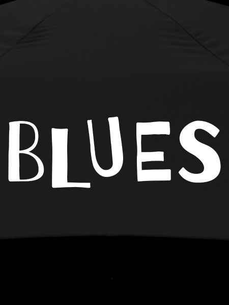 Distressed Blues Typography