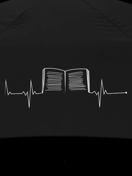 Open Book Heartbeat Print