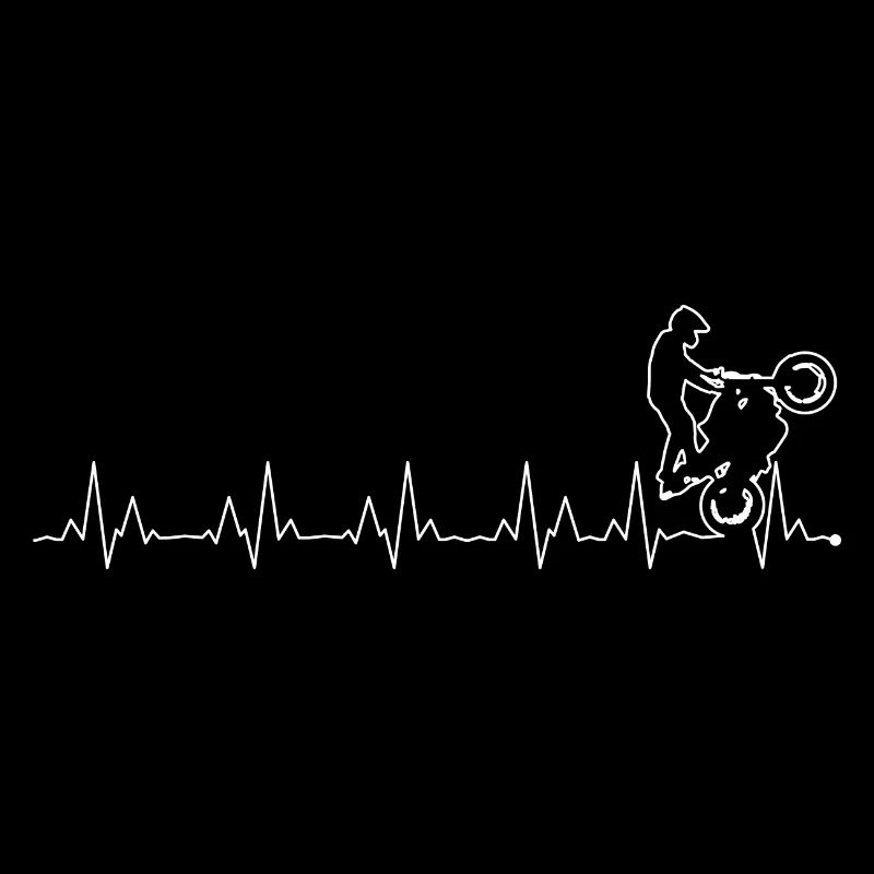 BMX Pulse Rider Line Art