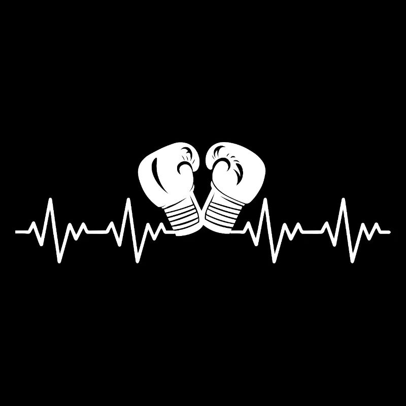 Boxe Gants de boxe Boxer Boxeur ECG Battement de cœur