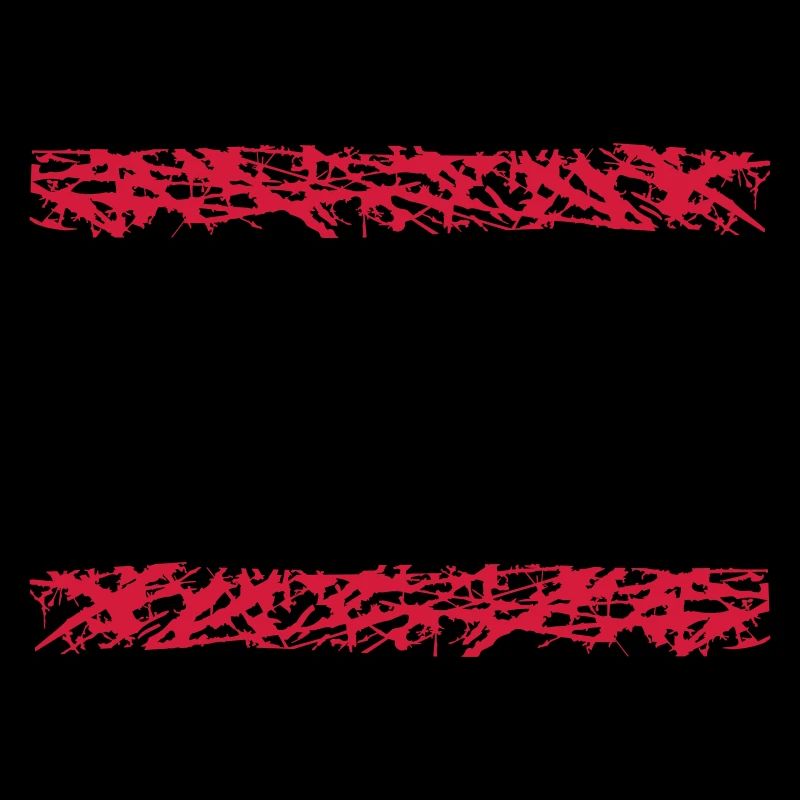 2 red stripe line bar underlined frame around