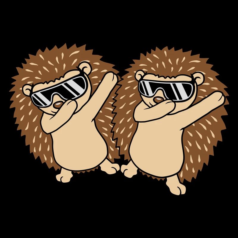 Freunde Team dabbing Igel