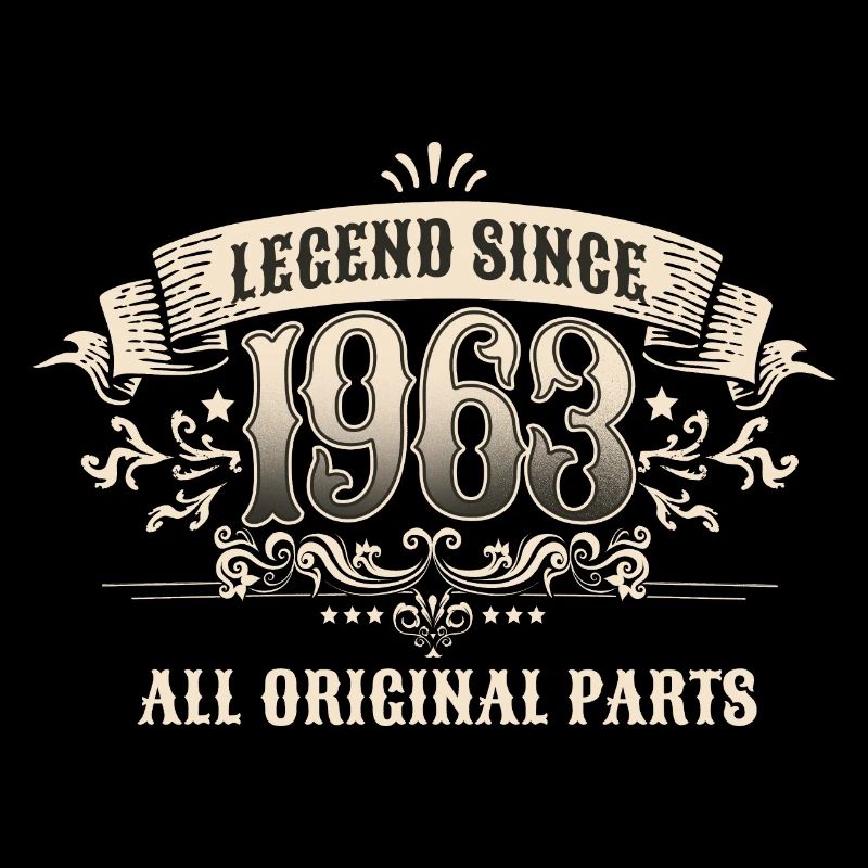 60 Years Old Legend Since 1963 60th Birthday