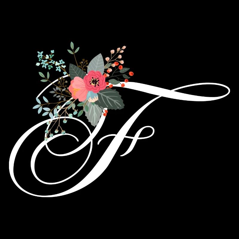 Lettre f fleuris