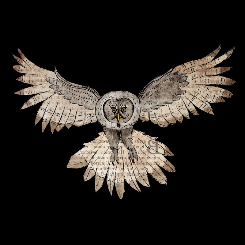 Wise Bearded Owl