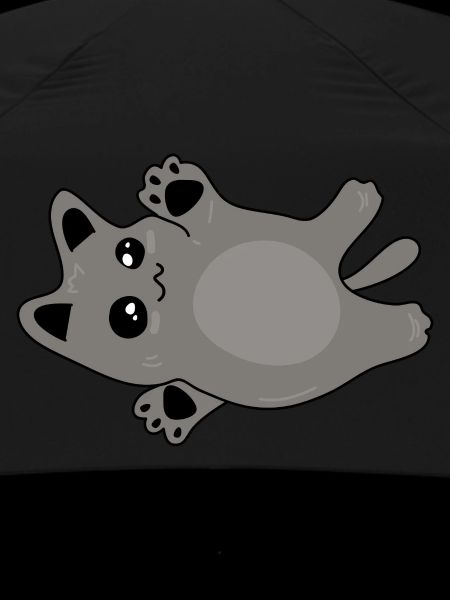 mignon bébé chat gris