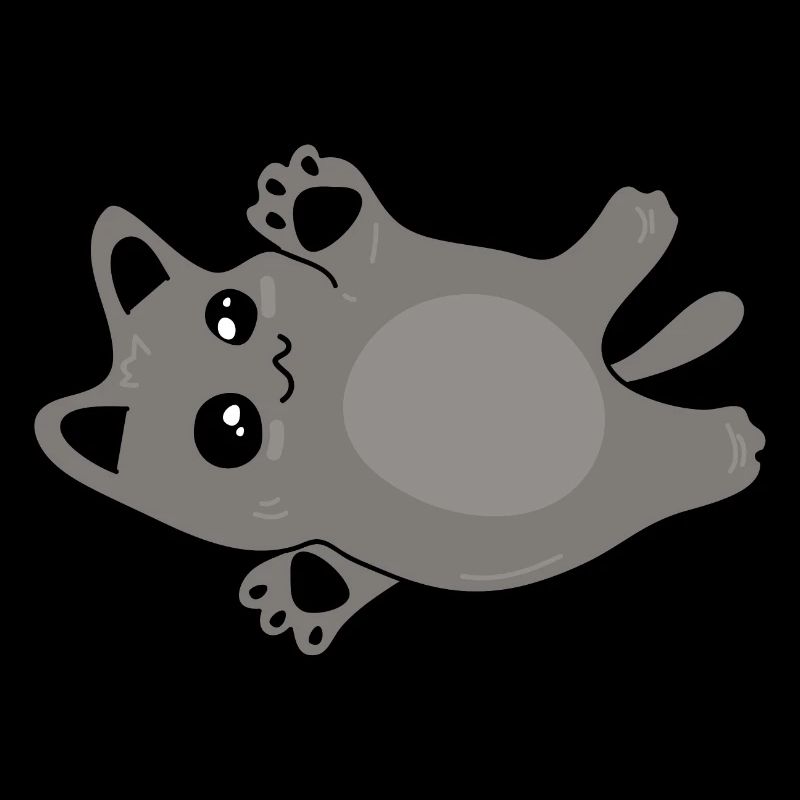 mignon bébé chat gris