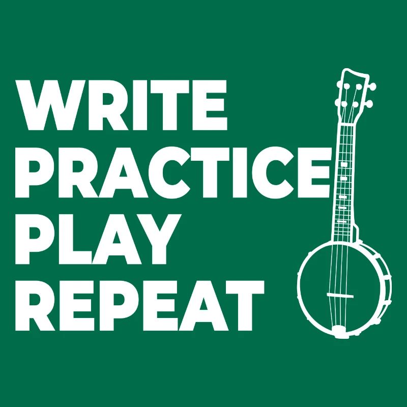 Writing, practicing, playing, repeating