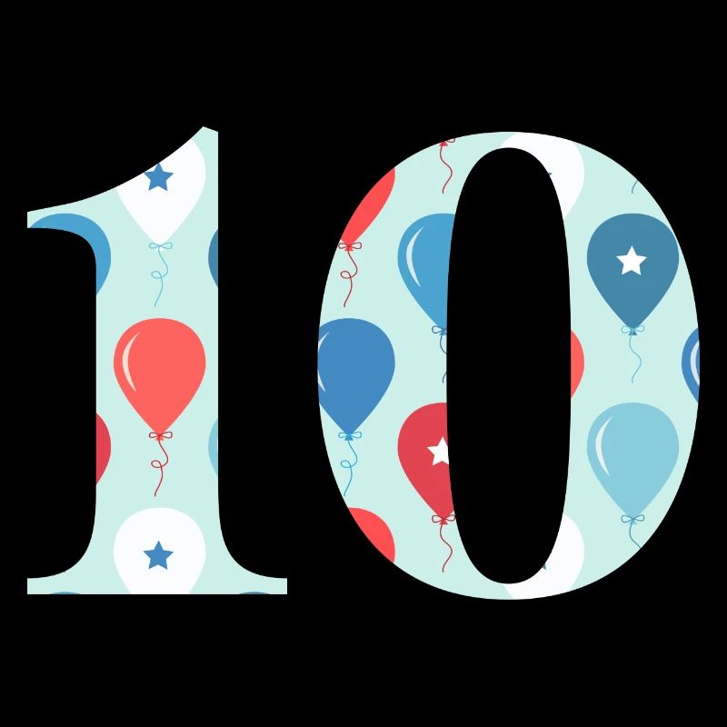 10e anniversaire ballon