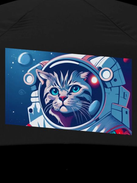 Chat astronaute dans l’espace
