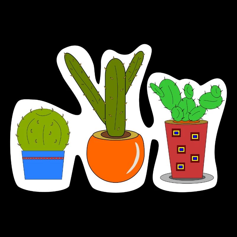 Autocollant Cactus