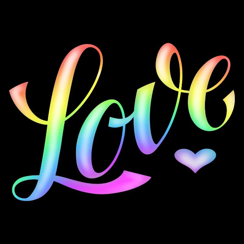 Love - Regenbogen -Desingned by KissingLetters