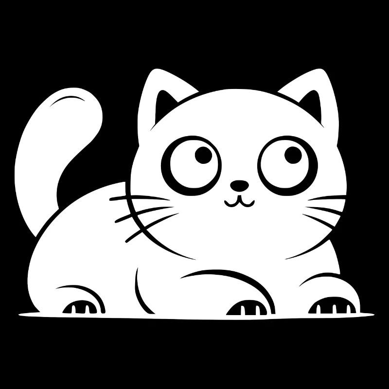Cute Lucky Cat Cats Drawing