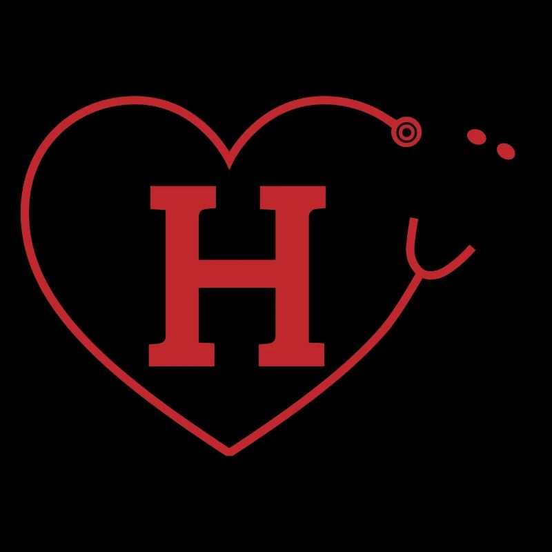 Letter h stethoscope