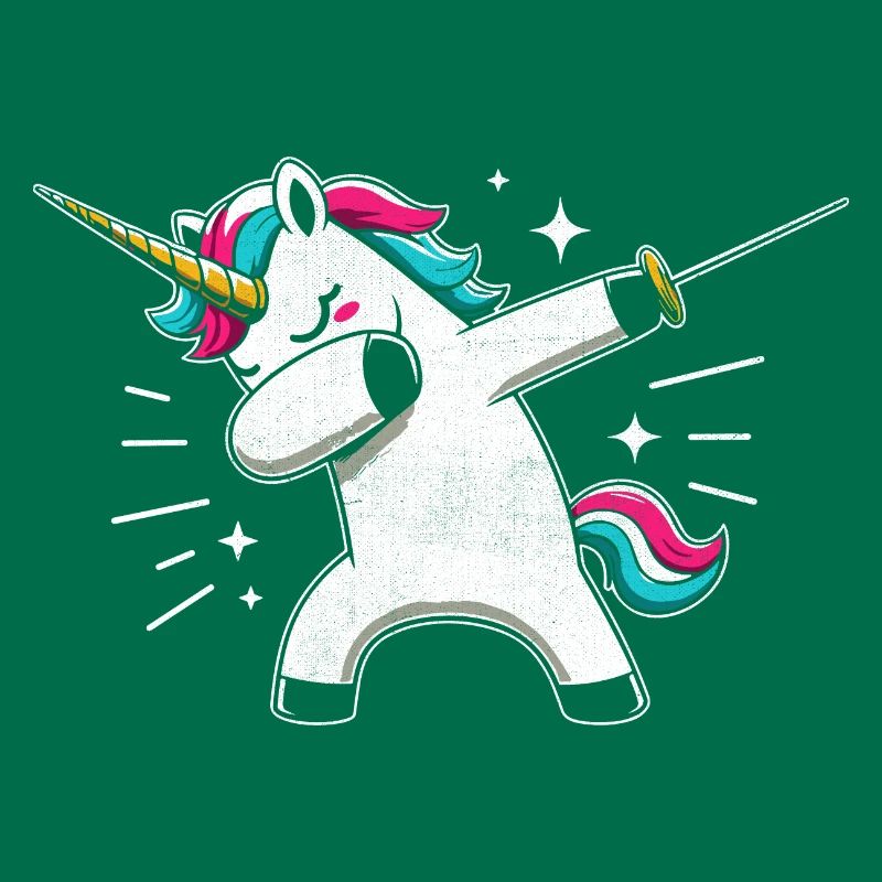 Doublage Licorne Escrimeur Épée Épée Épée Escrime Athlète