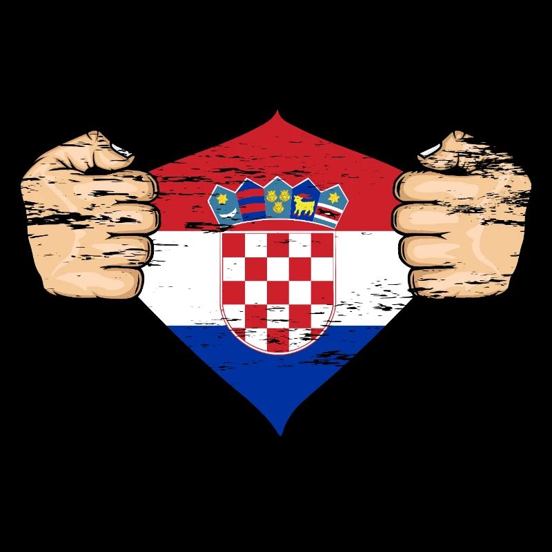 Drapeau de la Croatie utilisé