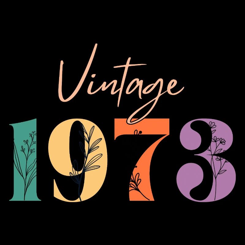 Vintage 1973 florale