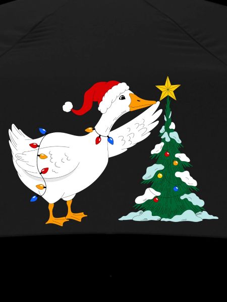Goose and Christmas tree