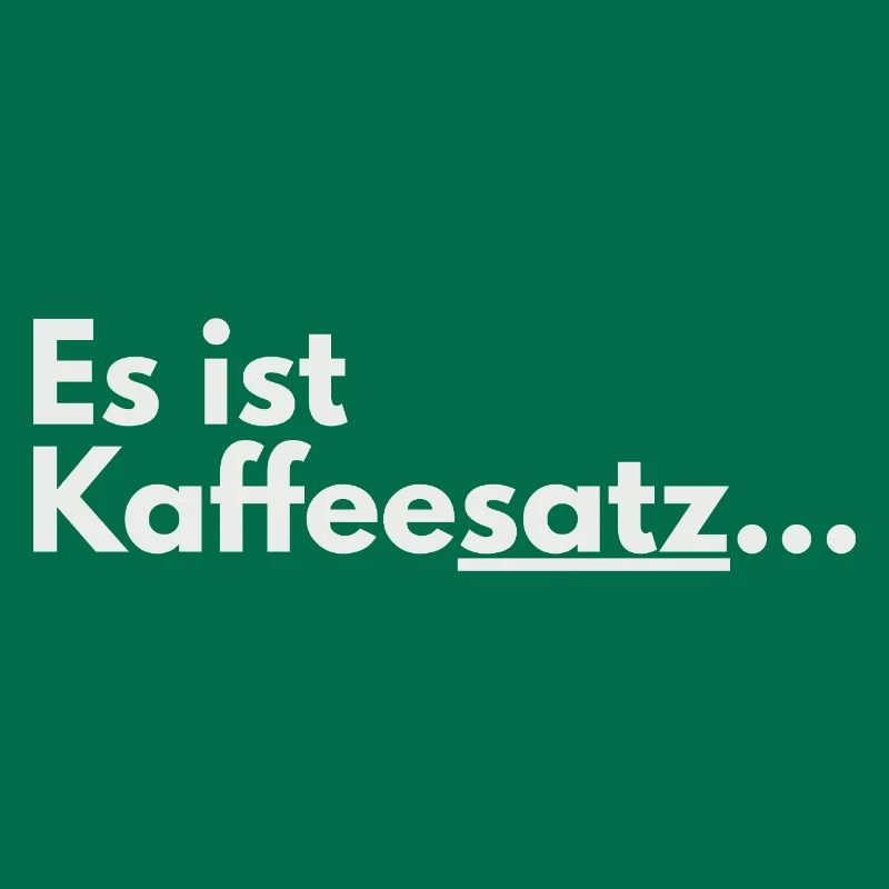 C’est une faute de conception de marc de café